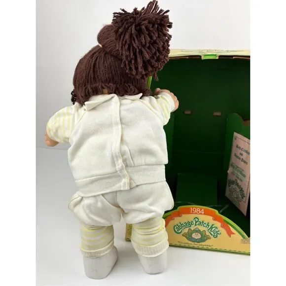 1984 Cabbage Patch Kids #3900 Girl Doll Brown Eyes Zarah Marleen w/ Box - Picture 5 of 11